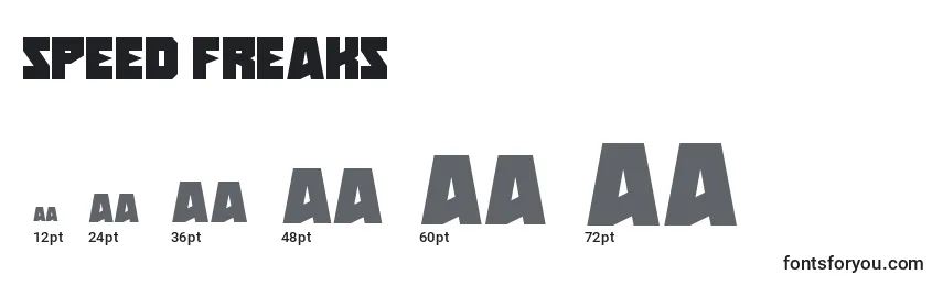Speed Freaks (141605) Font Sizes