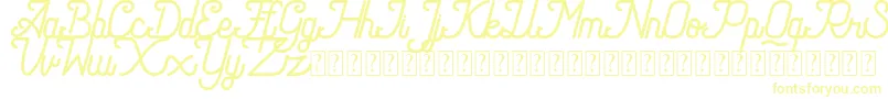 Шрифт Speed line DEMO – жёлтые шрифты