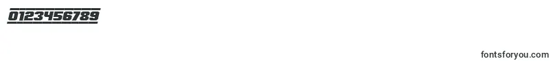 SpeedRacing Italic Font – Fonts for Numbers and Digits