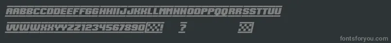 Шрифт SpeedRacing Italic – серые шрифты на чёрном фоне