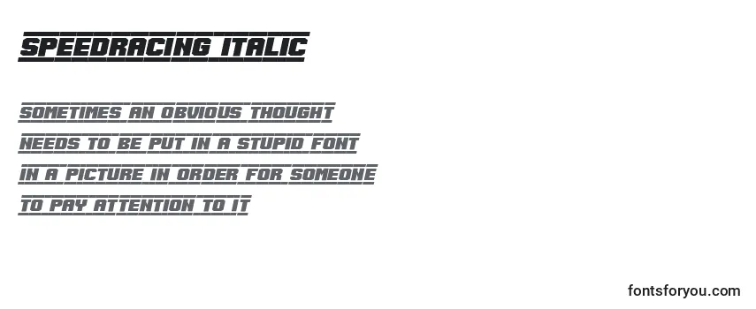 SpeedRacing Italic Font
