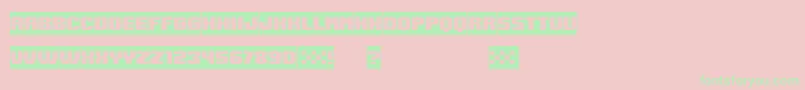 SpeedRacing Negative Font – Green Fonts on Pink Background