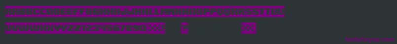 Czcionka SpeedRacing Negative – fioletowe czcionki na czarnym tle