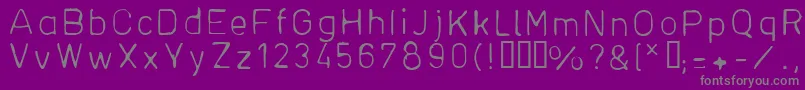 DfhDin1 Font – Gray Fonts on Purple Background