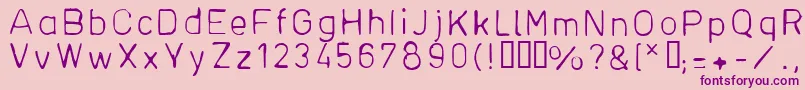 DfhDin1フォントについての詳細 フォントDfhDin1 – ピンクの背景に紫のフォント