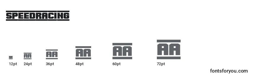 SpeedRacing Font Sizes