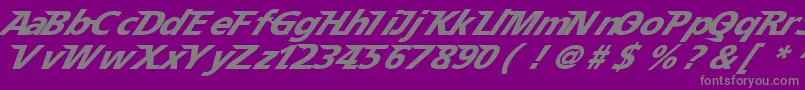 Шрифт Speedy 12 – серые шрифты на фиолетовом фоне