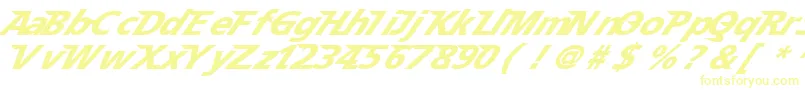フォントSpeedy 12 – 黄色のフォント