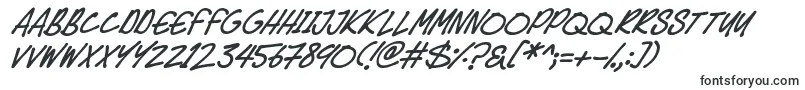 Czcionka Speedy Marker Italic – czcionki dla Microsoft Office