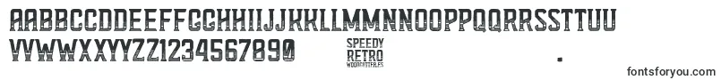 Шрифт Speedy Retro – ретро шрифты