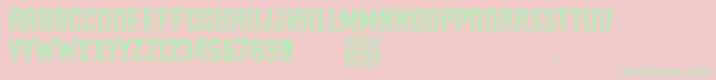 Speedy Retro Font – Green Fonts on Pink Background