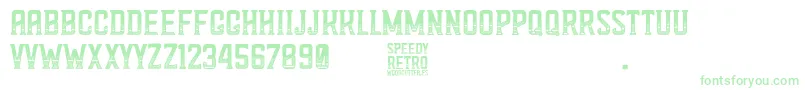 Speedy Retro Font – Green Fonts