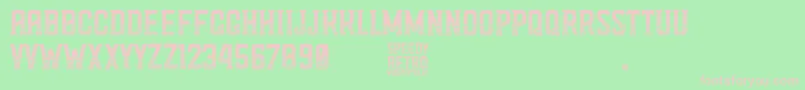 Speedy Retro Font – Pink Fonts on Green Background