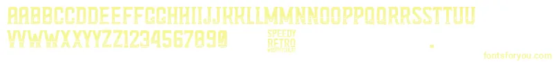 Speedy Retro Font – Yellow Fonts
