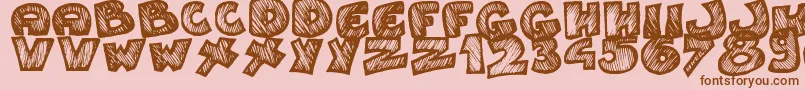 Más sobre la fuente Speedy fuente Speedy – Fuentes Marrones Sobre Fondo Rosa