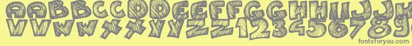 Weitere Informationen zur Speedy-Schriftart Speedy-Schriftart – Graue Schriften auf gelbem Hintergrund