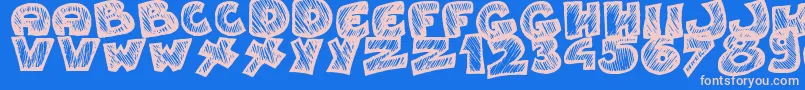 Saiba mais sobre a fonte Speedy Fonte Speedy – fontes rosa em um fundo azul