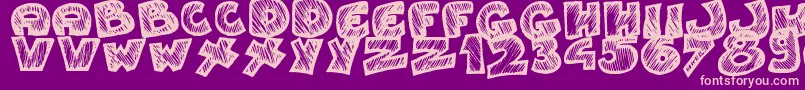 Weitere Informationen zur Speedy-Schriftart Speedy-Schriftart – Rosa Schriften auf violettem Hintergrund