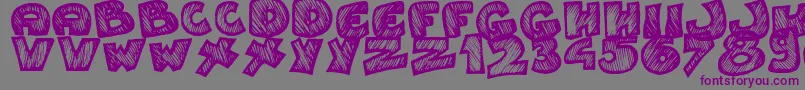 Speedy Font – Purple Fonts on Gray Background