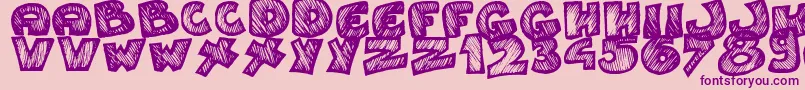 Speedy Font – Purple Fonts on Pink Background