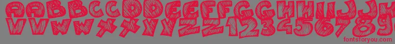 Speedy Font – Red Fonts on Gray Background