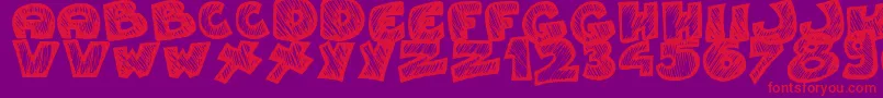 Speedy Font – Red Fonts on Purple Background