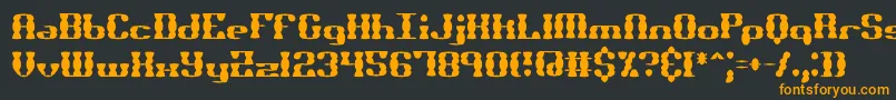 Bknuckss Font – Orange Fonts on Black Background