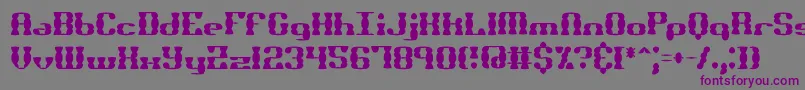 Bknuckss Font – Purple Fonts on Gray Background