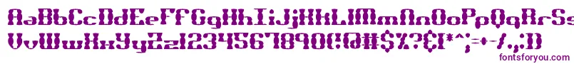 Bknuckss Font – Purple Fonts on White Background