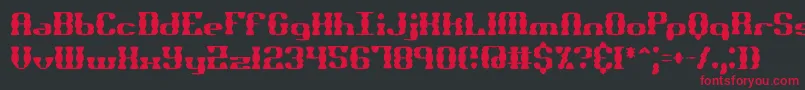 Bknuckss Font – Red Fonts on Black Background