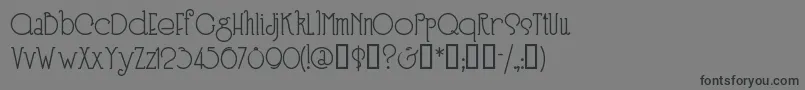 フォントSPEEN3   – 黒い文字の灰色の背景