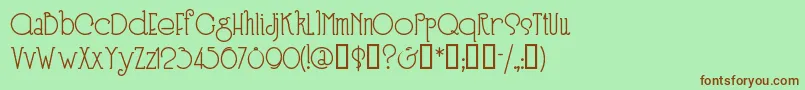 SPEEN3   Font – Brown Fonts on Green Background