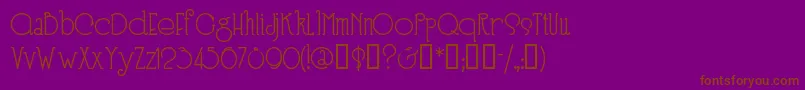 SPEEN3   Font – Brown Fonts on Purple Background