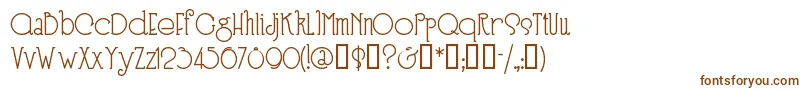 Шрифт SPEEN3   – коричневые шрифты на белом фоне