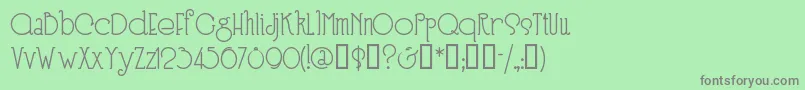 フォントSPEEN3   – 緑の背景に灰色の文字