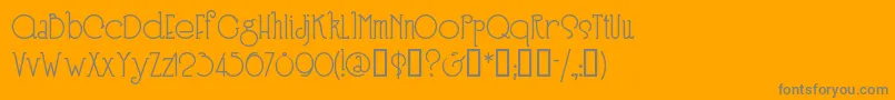 SPEEN3   Font – Gray Fonts on Orange Background