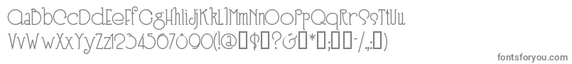 SPEEN3  -fontti – harmaat kirjasimet valkoisella taustalla
