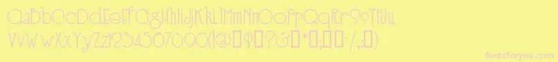 SPEEN3  -fontti – vaaleanpunaiset fontit keltaisella taustalla