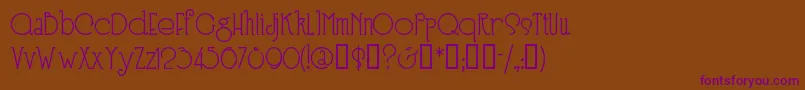 Шрифт SPEEN3   – фиолетовые шрифты на коричневом фоне