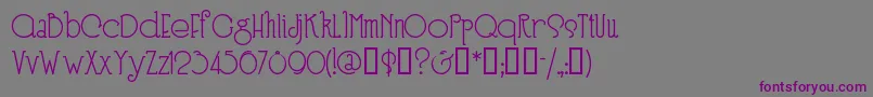 SPEEN3  -fontti – violetit fontit harmaalla taustalla
