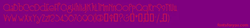 SPEEN3   Font – Red Fonts on Purple Background