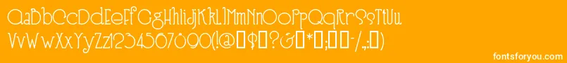 SPEEN3   Font – White Fonts on Orange Background