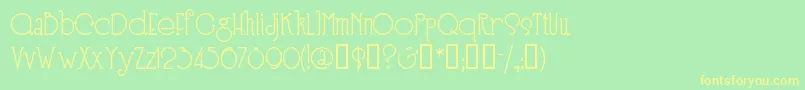 SPEEN3   Font – Yellow Fonts on Green Background