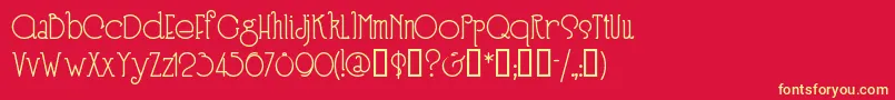 SPEEN3   Font – Yellow Fonts on Red Background