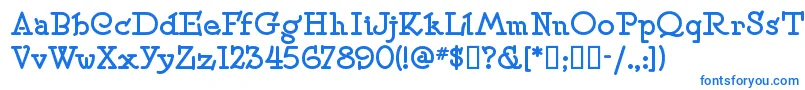 SPEENS   Font – Blue Fonts on White Background