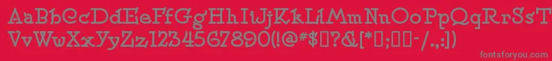 SPEENS   Font – Gray Fonts on Red Background