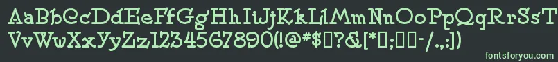 フォントSPEENS   – 黒い背景に緑の文字