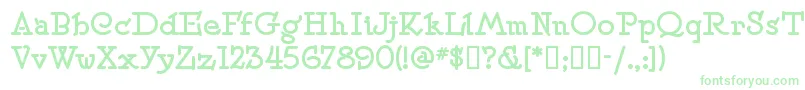 SPEENS   Font – Green Fonts on White Background