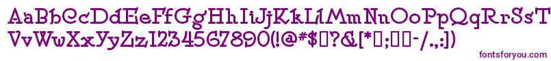 SPEENS  -Schriftart – Violette Schriften auf weißem Hintergrund