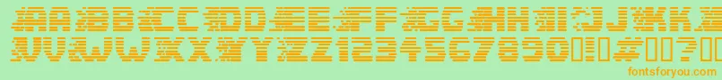 SPEERG   Font – Orange Fonts on Green Background